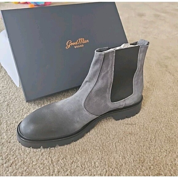 Good Man Brand Leather Chelsea Boots Size 12 Charcoal main image 7